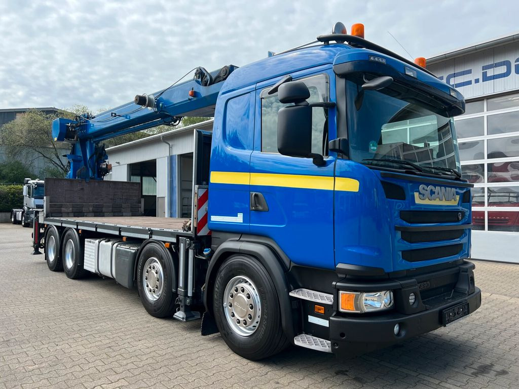 Scania G490 8x4 Dachdecker Montagekran MKG - 21,6 m - Madelveok/ Platvormveok, Kraanaga veoauto: pilt 1 Scania G490 8x4 Dachdecker Montagekran MKG - 21,6 m - Madelveok/ Platvormveok, Kraanaga veoauto: pilt 1