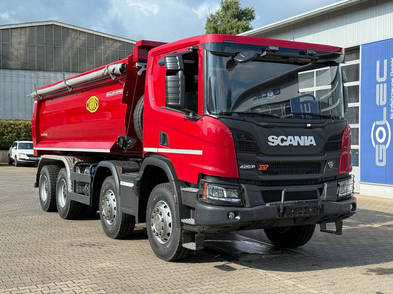 Scania P 420 8x4 Kipper Meiller Euro 6 - Nöörtõstukiga veoauto: pilt 1 Scania P 420 8x4 Kipper Meiller Euro 6 - Nöörtõstukiga veoauto: pilt 1