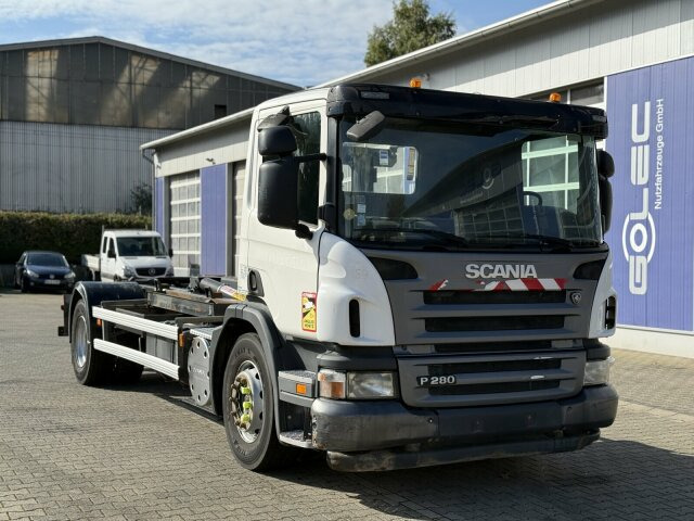 Scania P280 4x2 Abrollkipper Palfinger Knickhaken T15A - Konkstõstukiga veoauto: pilt 1 Scania P280 4x2 Abrollkipper Palfinger Knickhaken T15A - Konkstõstukiga veoauto: pilt 1