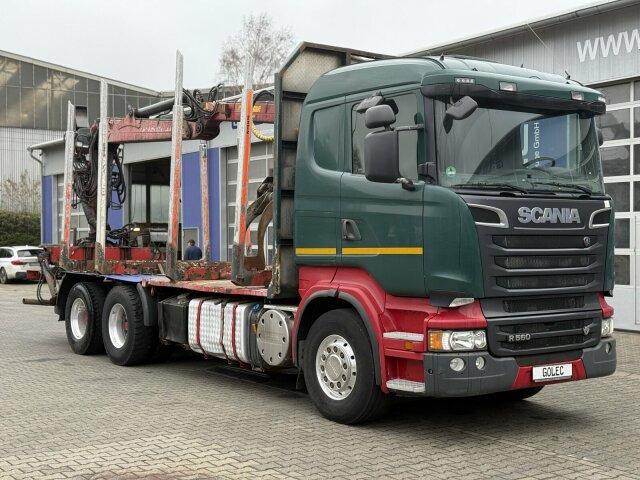 Scania R560 6x4 Holztransport Kran LOGLIFT HIAB 140S79R - Metsaveok, Kraanaga veoauto: pilt 1 Scania R560 6x4 Holztransport Kran LOGLIFT HIAB 140S79R - Metsaveok, Kraanaga veoauto: pilt 1
