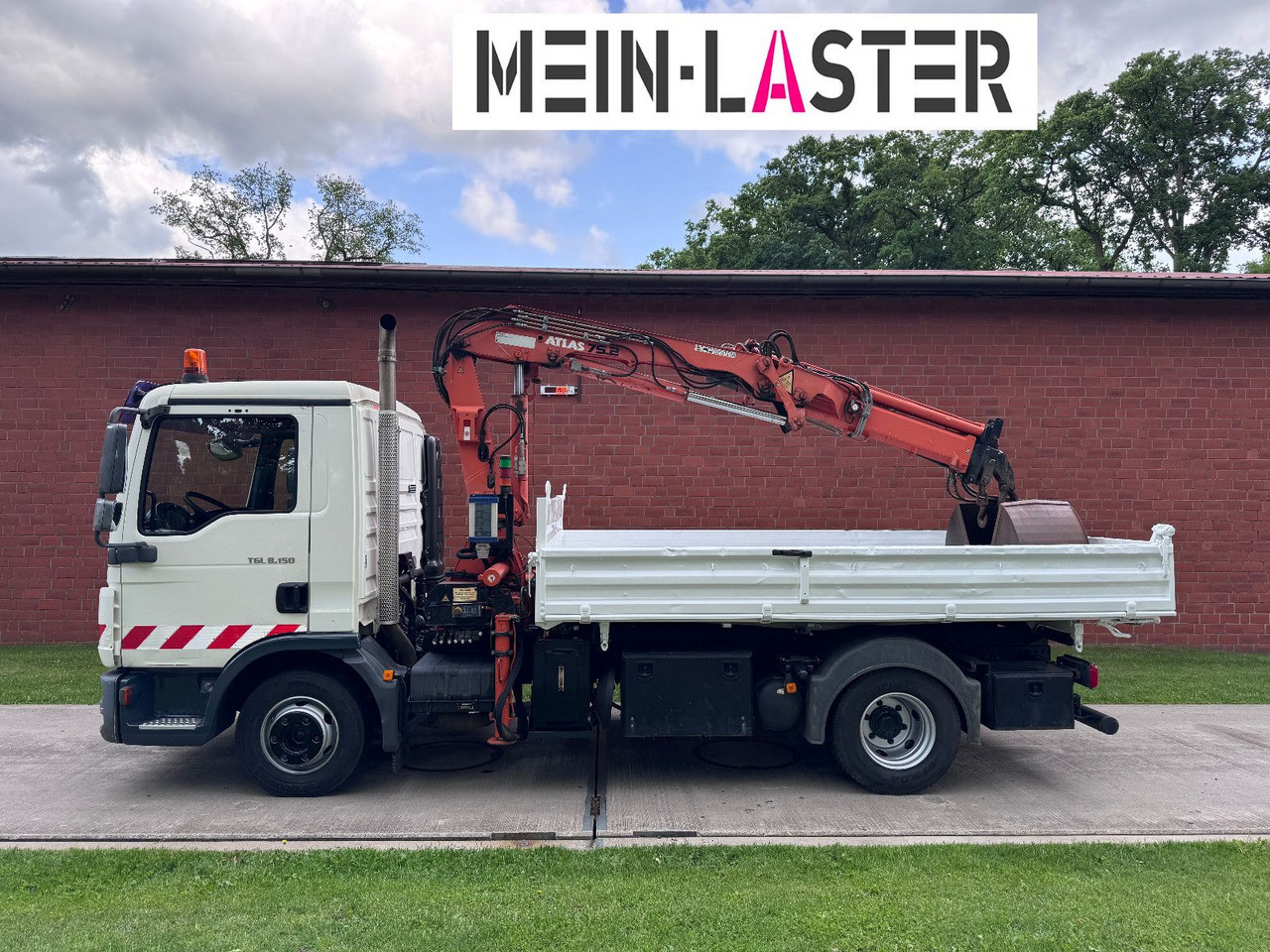 MAN TGL 8.150 3 S-Kipper Atlas 75 10m -1t. Funk FB - Tarbesõiduk kallur: pilt 4 MAN TGL 8.150 3 S-Kipper Atlas 75 10m -1t. Funk FB - Tarbesõiduk kallur: pilt 4