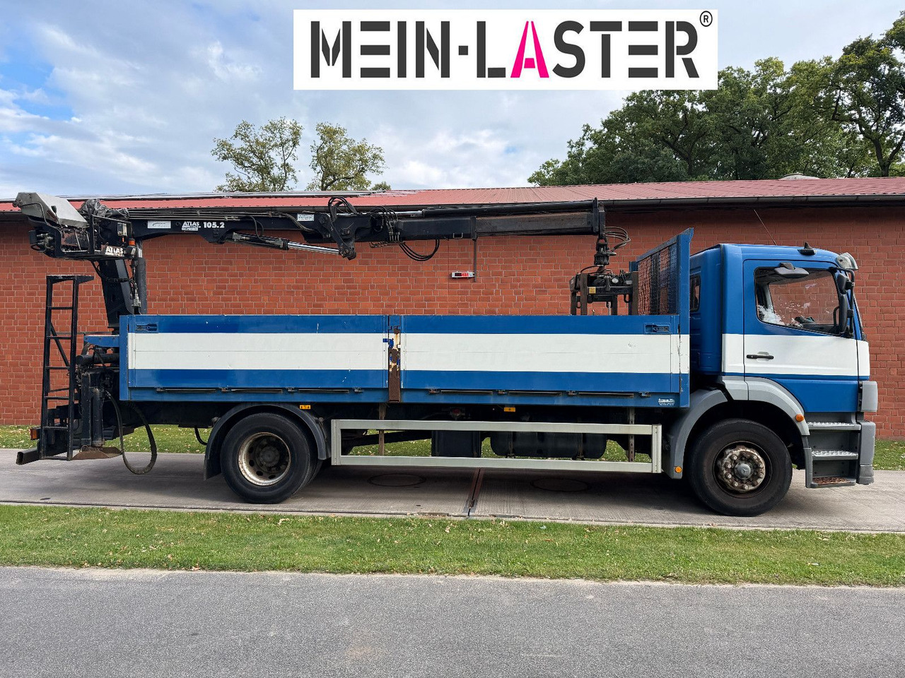 Mercedes-Benz 1823 Atego Atlas 105.2 1.Hand nur 226.000 km - Madelveok/ Platvormveok, Kraanaga veoauto: pilt 3 Mercedes-Benz 1823 Atego Atlas 105.2 1.Hand nur 226.000 km - Madelveok/ Platvormveok, Kraanaga veoauto: pilt 3