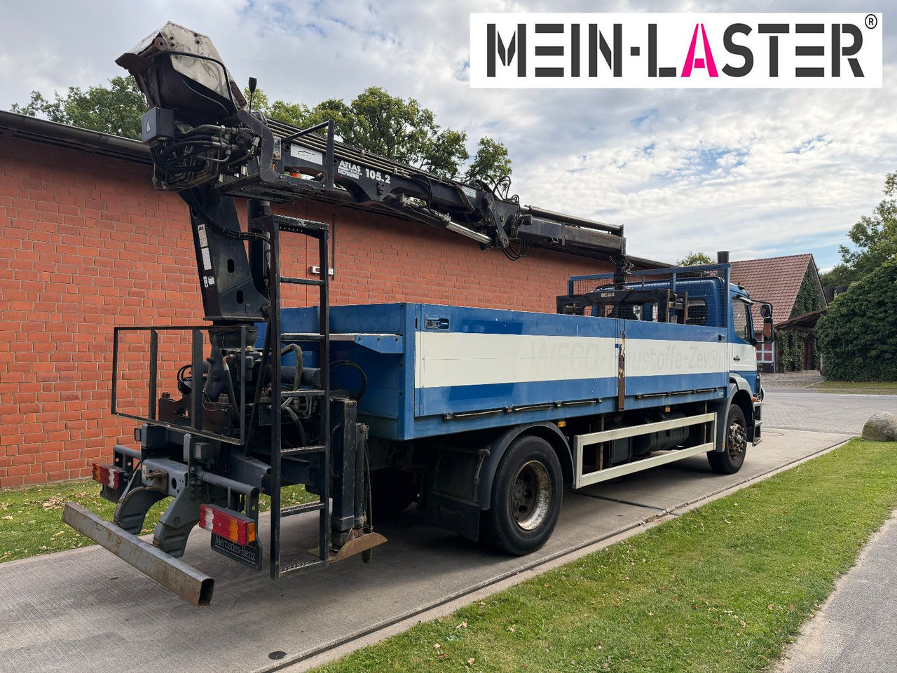 Mercedes-Benz 1823 Atego Atlas 105.2 1.Hand nur 226.000 km - Madelveok/ Platvormveok, Kraanaga veoauto: pilt 5 Mercedes-Benz 1823 Atego Atlas 105.2 1.Hand nur 226.000 km - Madelveok/ Platvormveok, Kraanaga veoauto: pilt 5