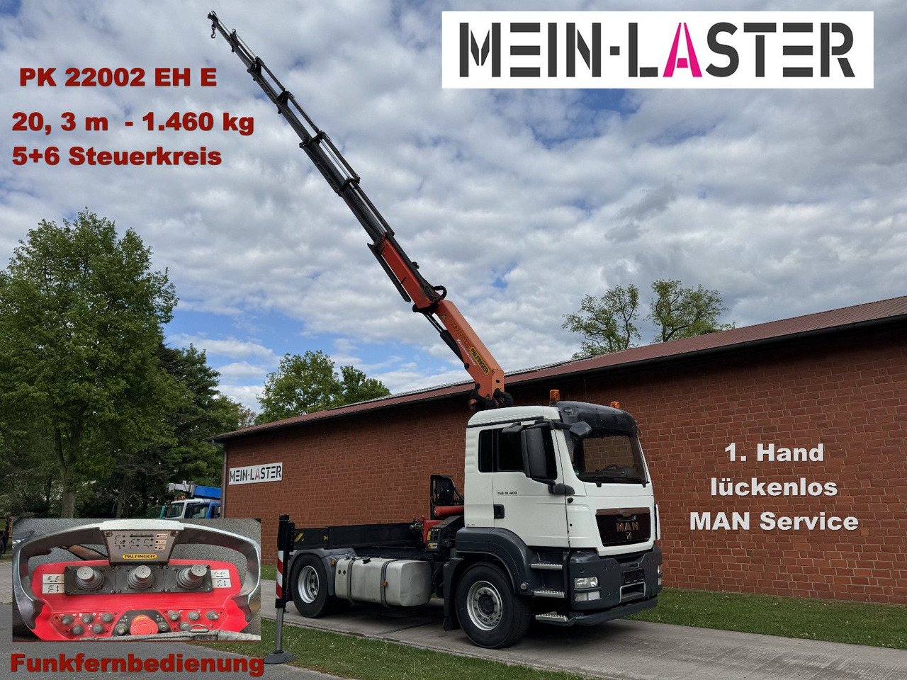 MAN TGS 18.400 PK 22002-E Kran 20 m- 5/6 Steuerk.-FB - Sadulveok: pilt 1 MAN TGS 18.400 PK 22002-E Kran 20 m- 5/6 Steuerk.-FB - Sadulveok: pilt 1
