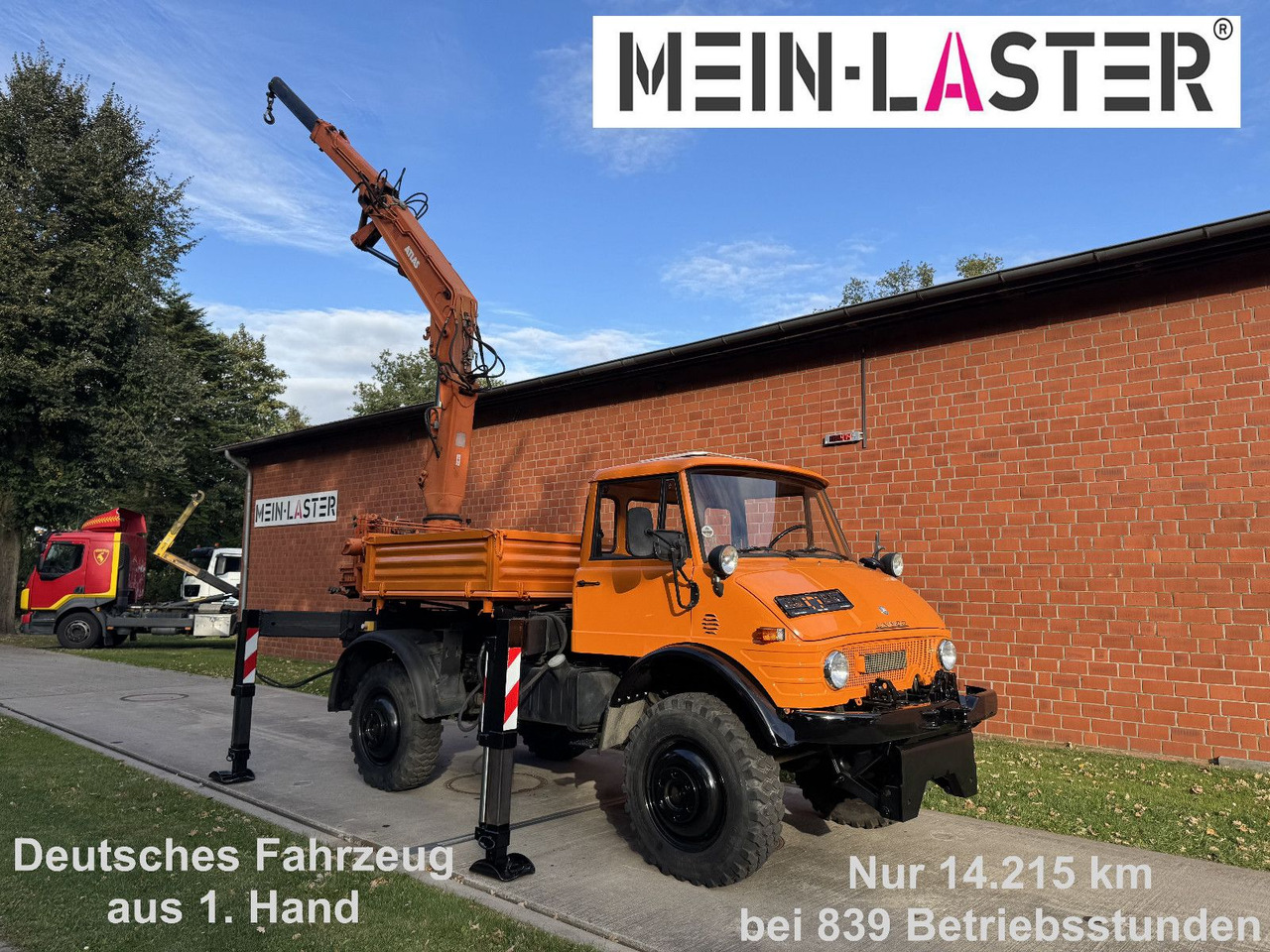 Unimog U 1100 Atlas AK 3006 nur 14.215 km-1. Hand - Kraanaga veoauto, Madelveok/ Platvormveok: pilt 1 Unimog U 1100 Atlas AK 3006 nur 14.215 km-1. Hand - Kraanaga veoauto, Madelveok/ Platvormveok: pilt 1