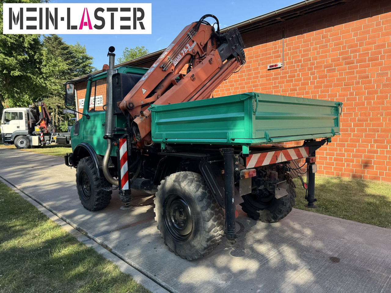 Unimog U 1200 Atlas 75.2 Kran 14 m Funk FB *1. Hand - Kraanaga veoauto: pilt 5 Unimog U 1200 Atlas 75.2 Kran 14 m Funk FB *1. Hand - Kraanaga veoauto: pilt 5