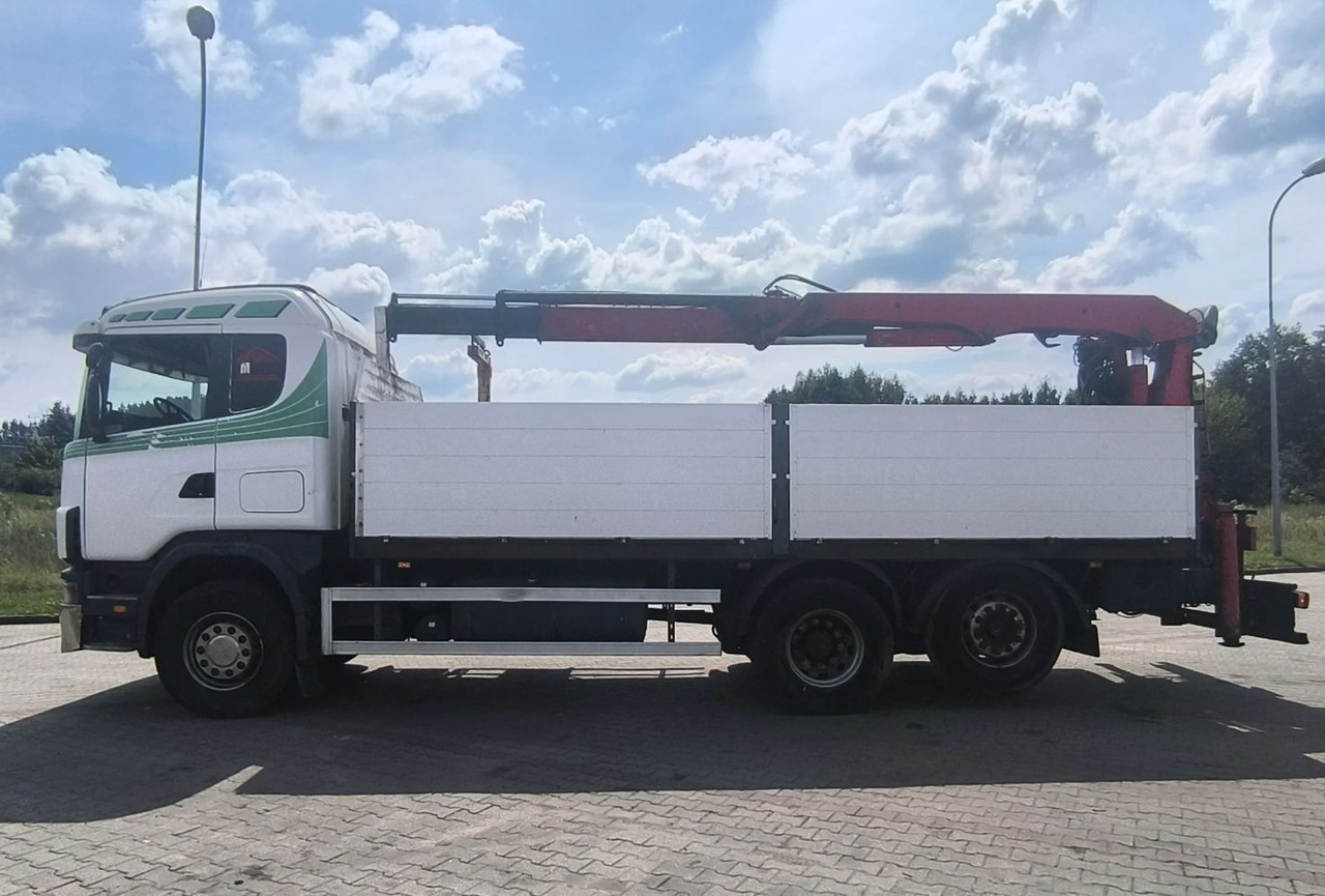 SCANIA 144.460 - Madelveok/ Platvormveok, Kraanaga veoauto: pilt 4 SCANIA 144.460 - Madelveok/ Platvormveok, Kraanaga veoauto: pilt 4