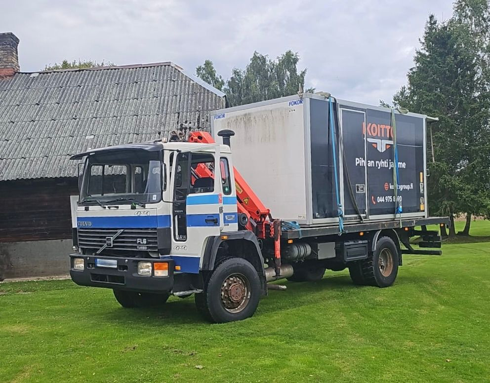 VOLVO FL614 - Madelveok/ Platvormveok, Kraanaga veoauto: pilt 1 VOLVO FL614 - Madelveok/ Platvormveok, Kraanaga veoauto: pilt 1