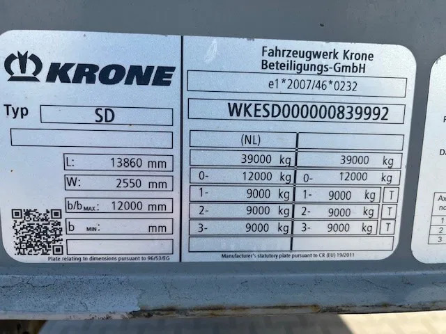 Krone 2018 XL P400 MEGA HUPAC - FERRY SPEC TRAILER WITH RAMPS - Furgoonpoolhaagis: pilt 5 Krone 2018 XL P400 MEGA HUPAC - FERRY SPEC TRAILER WITH RAMPS - Furgoonpoolhaagis: pilt 5