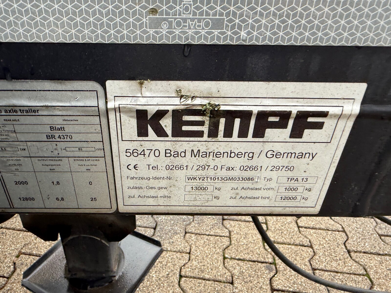 Kempf TPA 13 TPA 13 Anhänger für Absetzcontainer - Multilift/ Liftdumper haagis: pilt 3 Kempf TPA 13 TPA 13 Anhänger für Absetzcontainer - Multilift/ Liftdumper haagis: pilt 3