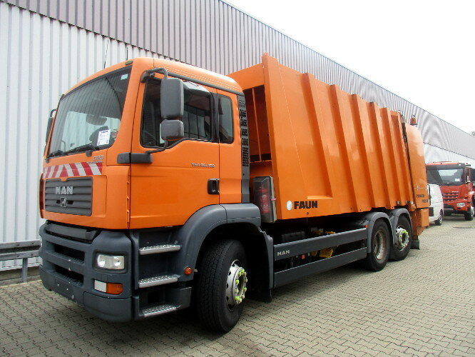 MAN TGA 26.350 6x2-2BL TGA 26.350/400 6x2-2BL FAUN POWER PRESS 524, OHNE MOTOR! - Prügiauto: pilt 1 MAN TGA 26.350 6x2-2BL TGA 26.350/400 6x2-2BL FAUN POWER PRESS 524, OHNE MOTOR! - Prügiauto: pilt 1