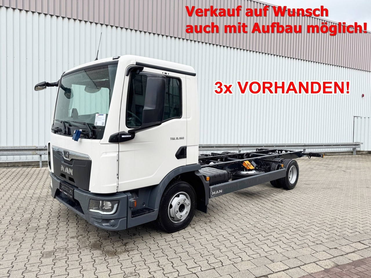 MAN TGL 8.160 4x2 BL CH TGL 8.160 4x2 BL CH, 3x VORHANDEN! - Kabiinišassiiga veoauto: pilt 1 MAN TGL 8.160 4x2 BL CH TGL 8.160 4x2 BL CH, 3x VORHANDEN! - Kabiinišassiiga veoauto: pilt 1