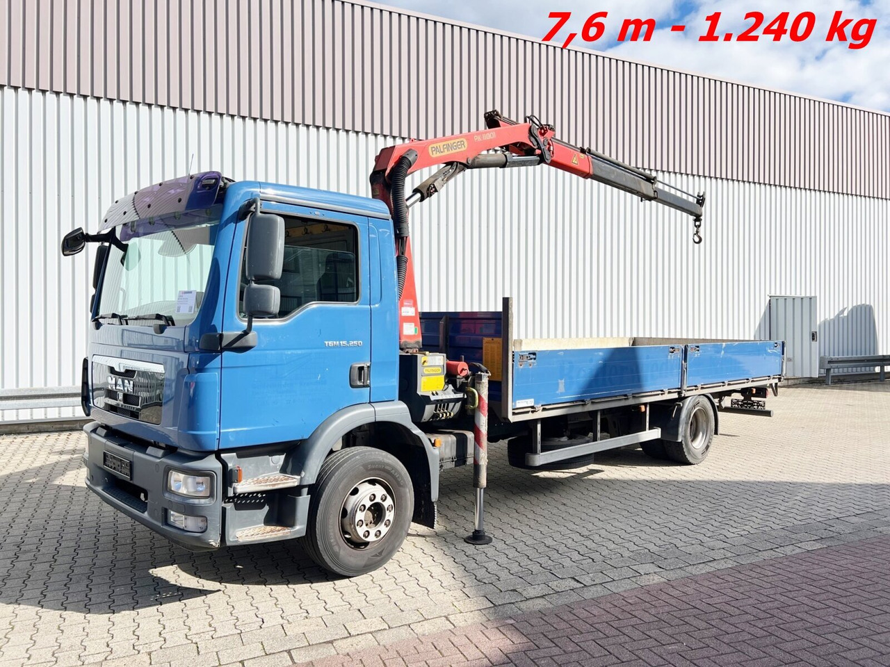 MAN TGM 15.250/340 4X2 BL TGM 15.250/340 4X2 BL mit Kran Palfinger PK 11001 - Kraanaga veoauto, Madelveok/ Platvormveok: pilt 1 MAN TGM 15.250/340 4X2 BL TGM 15.250/340 4X2 BL mit Kran Palfinger PK 11001 - Kraanaga veoauto, Madelveok/ Platvormveok: pilt 1
