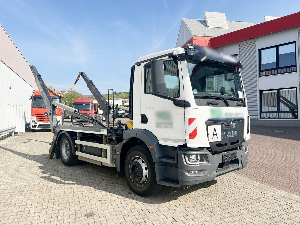 Nöörtõstukiga veoauto MAN TGM 18.320 4x2 BL TGM 18.320 4x2 BL, Hiab Tele-Absetzanlage, Funk: pilt 7