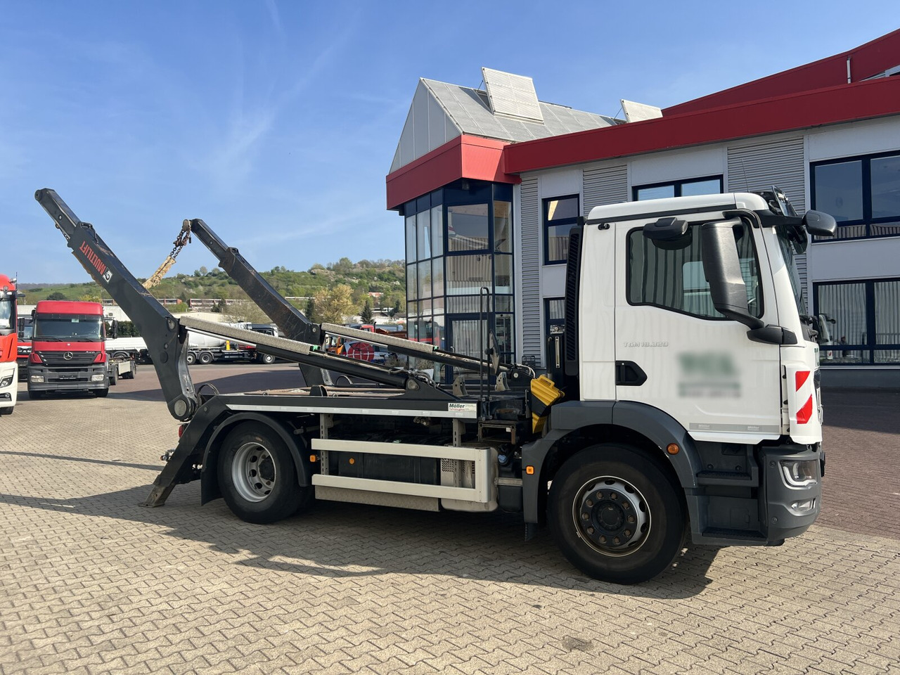 Nöörtõstukiga veoauto MAN TGM 18.320 4x2 BL TGM 18.320 4x2 BL, Hiab Tele-Absetzanlage, Funk: pilt 8