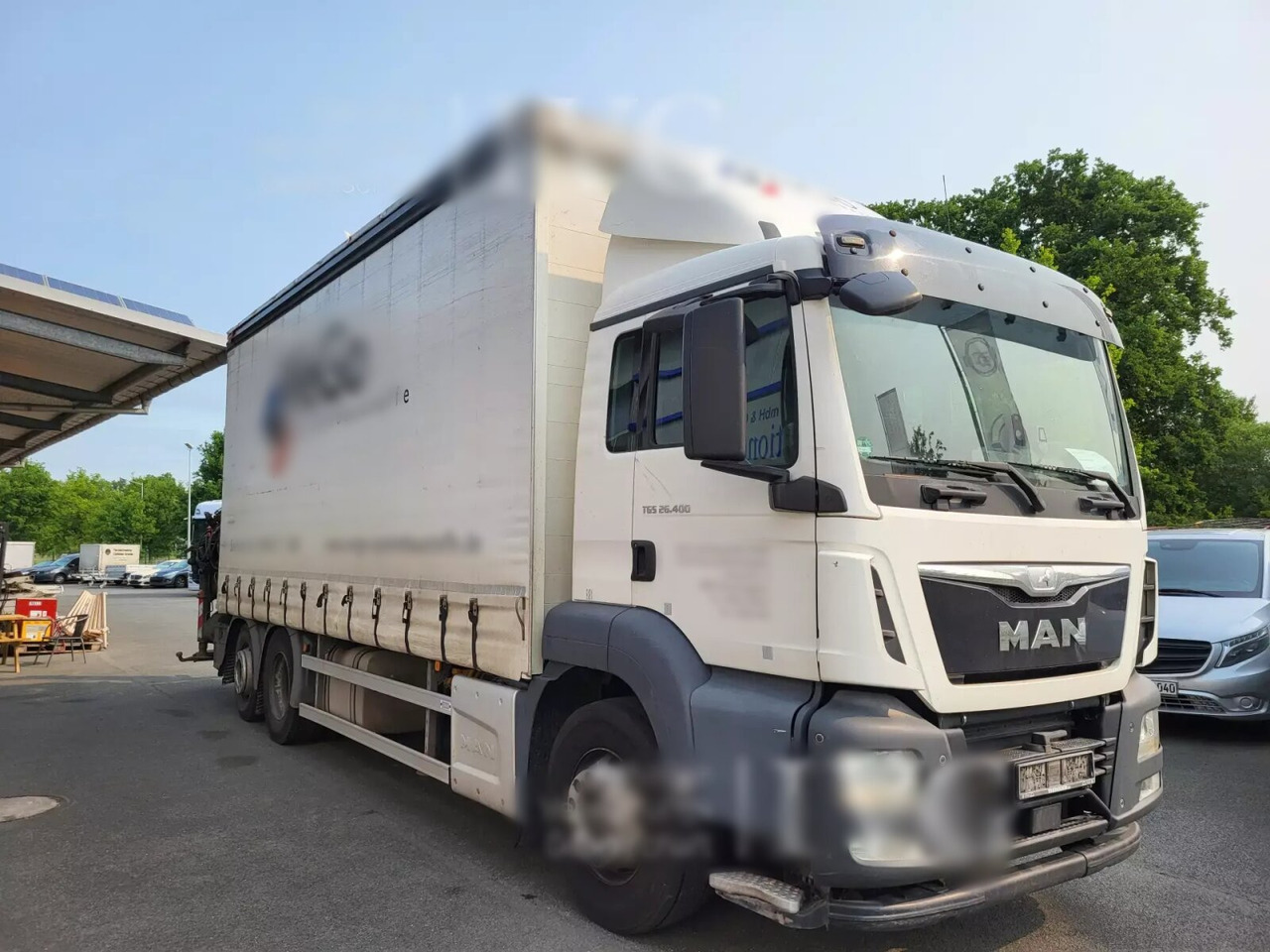 MAN TGS 26.400 6x2-4 LL TGS 26.400 6x2-4 LL, Lenk-/Lift, Edscha, Heckkran Palfinger PK23002-C + Jib PJ060A, Funk - Tent veoauto, Kraanaga veoauto: pilt 1 MAN TGS 26.400 6x2-4 LL TGS 26.400 6x2-4 LL, Lenk-/Lift, Edscha, Heckkran Palfinger PK23002-C + Jib PJ060A, Funk - Tent veoauto, Kraanaga veoauto: pilt 1