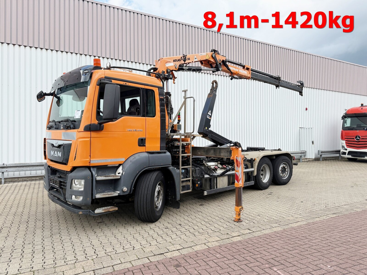 MAN TGS 28.440 6x2-4 BL TGS 28.440 6x2-4 BL, Lenk-/Liftachse, Kran Atlas 126.3E-A2L, Funk - Konkstõstukiga veoauto, Kraanaga veoauto: pilt 1 MAN TGS 28.440 6x2-4 BL TGS 28.440 6x2-4 BL, Lenk-/Liftachse, Kran Atlas 126.3E-A2L, Funk - Konkstõstukiga veoauto, Kraanaga veoauto: pilt 1
