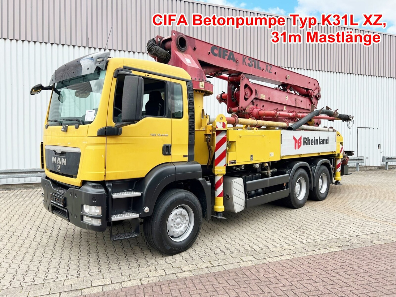 MAN TGS 33.440 6X4 BB TGS 33.440 6X4 BB, Betonpumpe CIFA K31L XZ, 31m Mast - Betoonipump: pilt 1 MAN TGS 33.440 6X4 BB TGS 33.440 6X4 BB, Betonpumpe CIFA K31L XZ, 31m Mast - Betoonipump: pilt 1