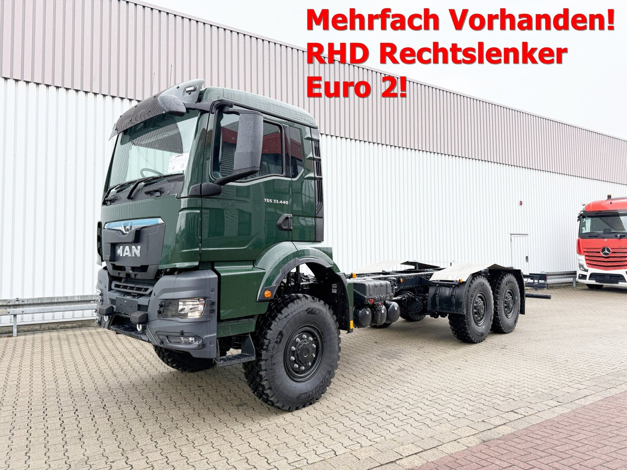 MAN TGS 33.440 6x6 BB CH RHD TGS 33.440 6x6 BB CH RHD, Euro2, Rechtslenker, Einzelbereifung - Kabiinišassiiga veoauto: pilt 1 MAN TGS 33.440 6x6 BB CH RHD TGS 33.440 6x6 BB CH RHD, Euro2, Rechtslenker, Einzelbereifung - Kabiinišassiiga veoauto: pilt 1