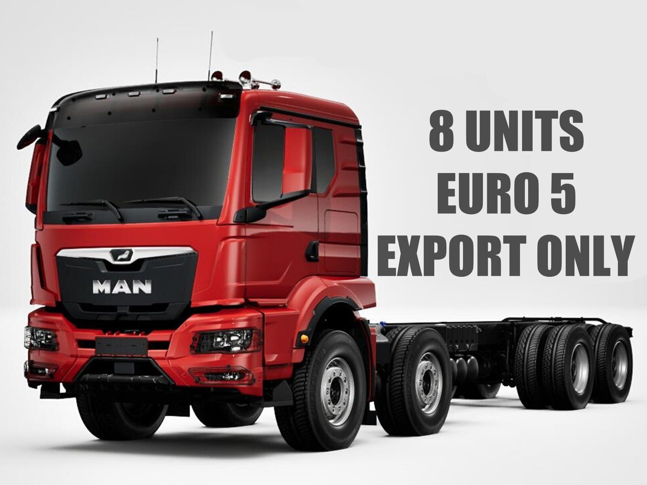 MAN TGS 41.480 8x4 BB CH TGS 41.480 8x4 BB CH, MEHRFACH VORHANDEN! - Kabiinišassiiga veoauto: pilt 1 MAN TGS 41.480 8x4 BB CH TGS 41.480 8x4 BB CH, MEHRFACH VORHANDEN! - Kabiinišassiiga veoauto: pilt 1