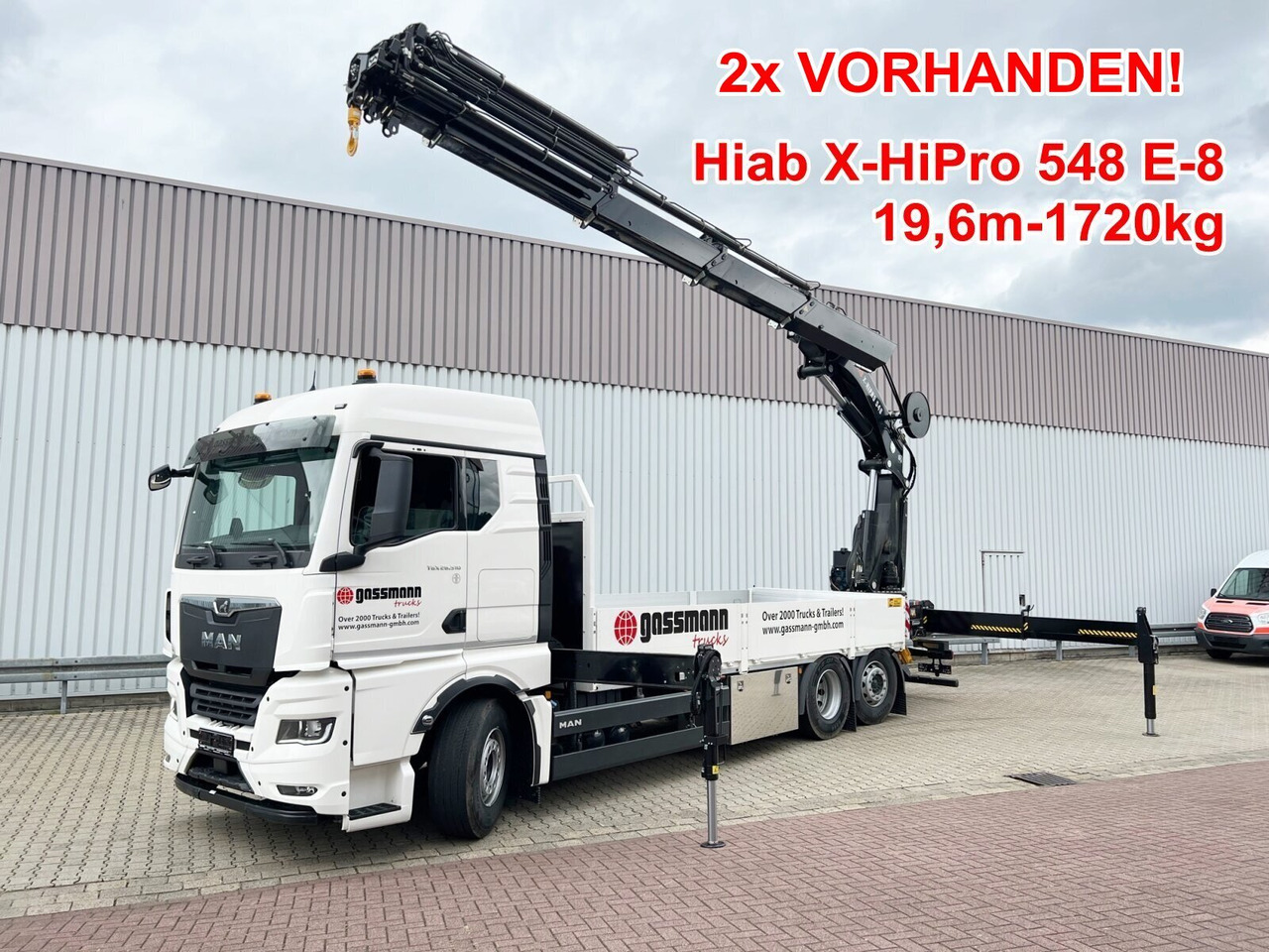MAN TGX 26.510 6x2-4 LL CH TGX 26.510 6x2-4 LL, Kran Hiab X-HiPro 548 E-8, Lenk-/Liftachse, TwistLock 20Fuß, Funk, Retarder - Kraanaga veoauto, Madelveok/ Platvormveok: pilt 1 MAN TGX 26.510 6x2-4 LL CH TGX 26.510 6x2-4 LL, Kran Hiab X-HiPro 548 E-8, Lenk-/Liftachse, TwistLock 20Fuß, Funk, Retarder - Kraanaga veoauto, Madelveok/ Platvormveok: pilt 1