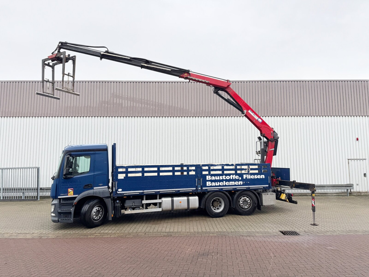 Kraanaga veoauto, Madelveok/ Platvormveok Mercedes-Benz Antos 2540 L 6x2 Antos 2540 L 6x2, Lenkachse, HMF 2110-L3 Heckkran: pilt 13