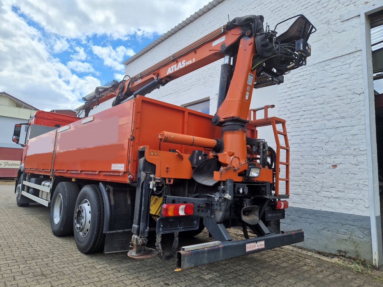 Kraanaga veoauto, Madelveok/ Platvormveok Mercedes-Benz Arocs 2545 L/6x2/4 Arocs 2545 L/6x2/4, Atlas Kran, 145.2-A19 VB, 9,4m-1.51 to, Lenkachse, entlastbar, Retarder, Klima,: pilt 8