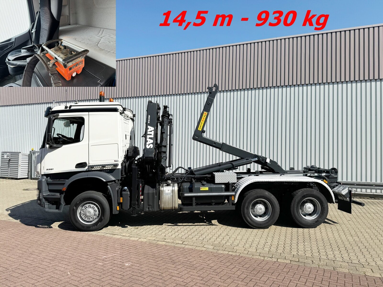 Mercedes-Benz Arocs 3351 AK 6x6 Arocs 3351 AK 6x6, Retarder, Navi, Grounder, Kran Atlas AK 190.2E, Funk - Konkstõstukiga veoauto, Kraanaga veoauto: pilt 1 Mercedes-Benz Arocs 3351 AK 6x6 Arocs 3351 AK 6x6, Retarder, Navi, Grounder, Kran Atlas AK 190.2E, Funk - Konkstõstukiga veoauto, Kraanaga veoauto: pilt 1