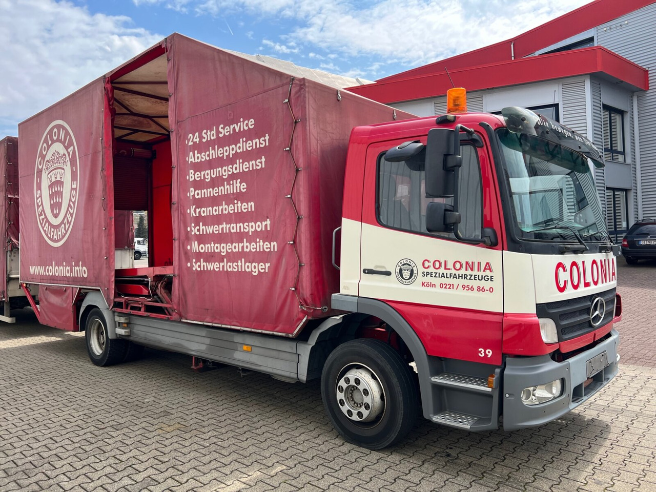 Treilerveoauto Mercedes-Benz Atego 1223 L 4x2 Atego 1223 L 4x2, Kompl. Zug, Lift- & Schiebeplateau, Funk: pilt 10