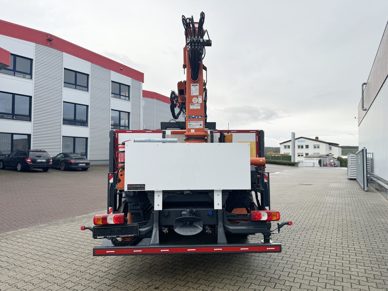 Kraanaga veoauto, Madelveok/ Platvormveok Mercedes-Benz Atego 1223 L 4x2 Atego 1223 L 4x2 mit Heckkran Atlas 88.3-A2L, Funk: pilt 13
