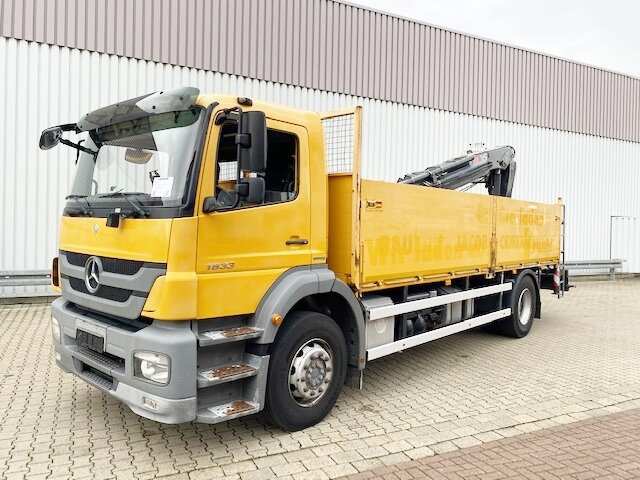 Mercedes-Benz Axor 1833 L 4x2 Axor 1833 L 4x2 mit Heckkran Hiab XS 133 K-2 - Kraanaga veoauto, Madelveok/ Platvormveok: pilt 1 Mercedes-Benz Axor 1833 L 4x2 Axor 1833 L 4x2 mit Heckkran Hiab XS 133 K-2 - Kraanaga veoauto, Madelveok/ Platvormveok: pilt 1