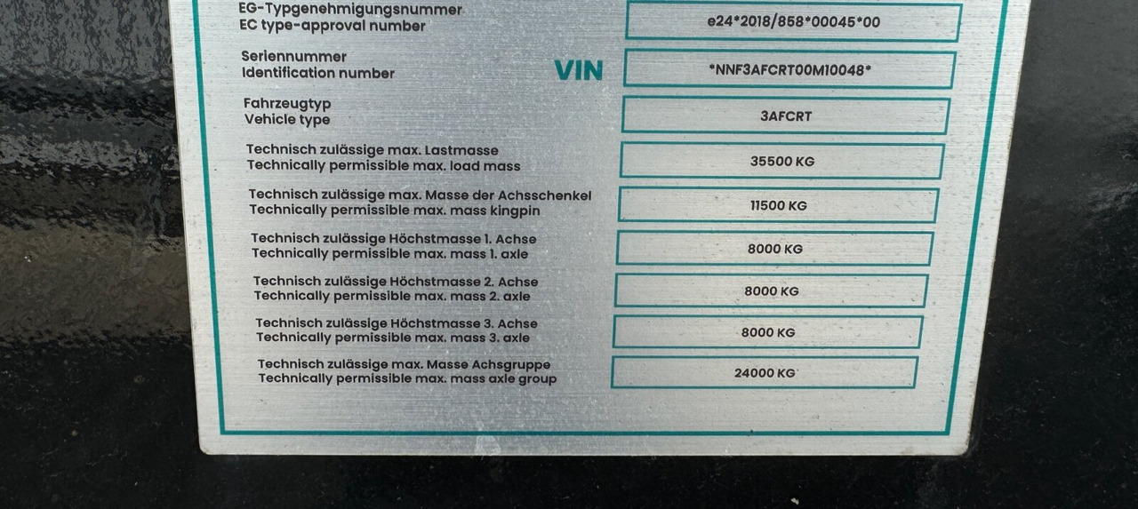 Euro ATM 27 Euro ATM 27, HARDOX Stahlmulde ca. 27m³, Liftachse - Poolhaagis: pilt 4 Euro ATM 27 Euro ATM 27, HARDOX Stahlmulde ca. 27m³, Liftachse - Poolhaagis: pilt 4