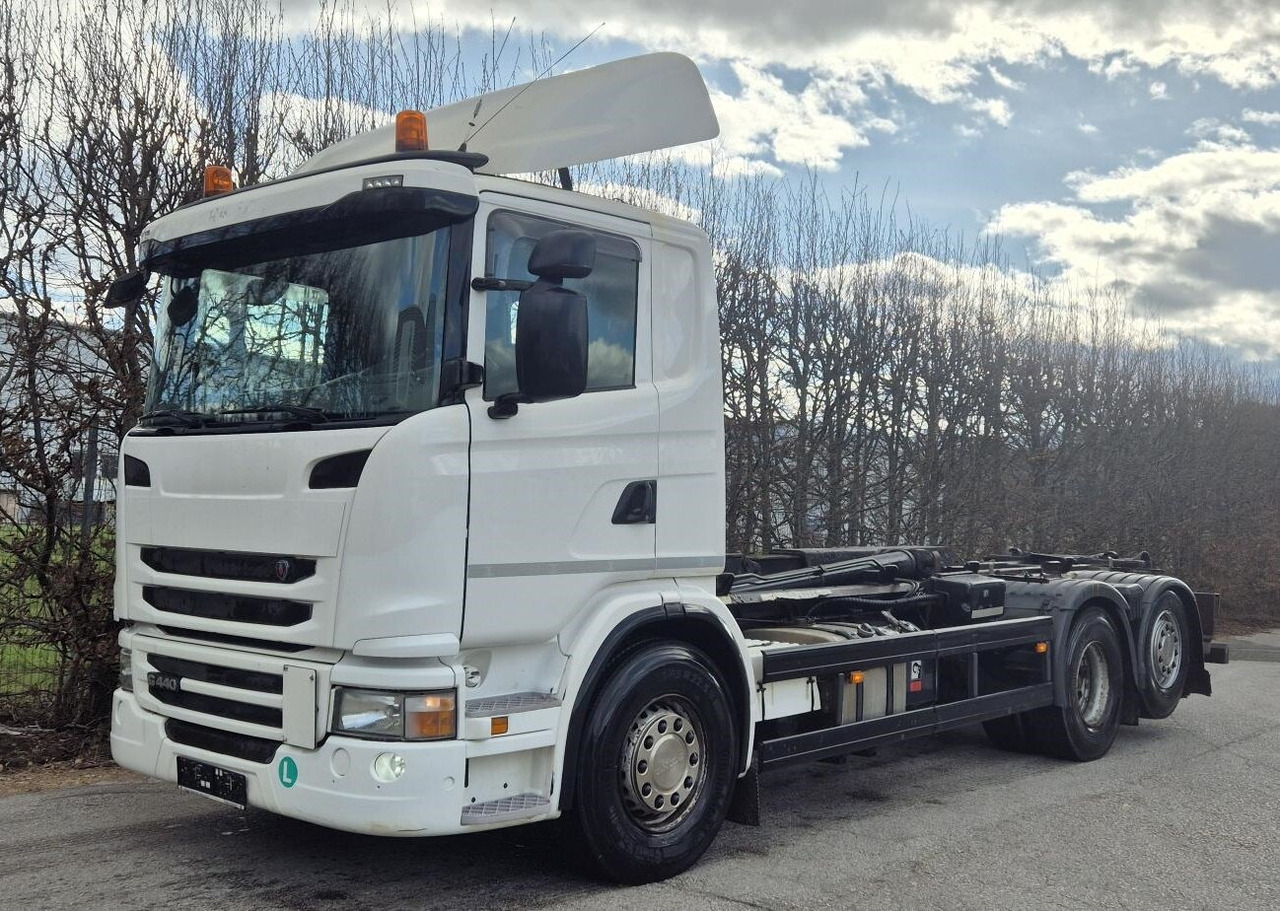 Scania G 440 LB 6x2-4 HNA G 440 LB 6x2-4 HNA, EEV, Lenk-/Liftachse, Schub-Knick - Konkstõstukiga veoauto: pilt 1 Scania G 440 LB 6x2-4 HNA G 440 LB 6x2-4 HNA, EEV, Lenk-/Liftachse, Schub-Knick - Konkstõstukiga veoauto: pilt 1