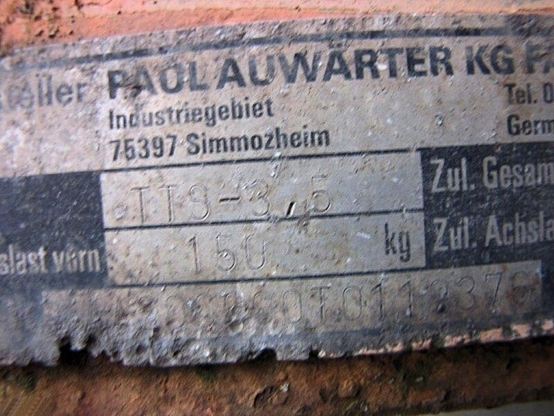 Ehitustehnika haagis transporditavad ained rasketehnika TTS-3,5 mit Auffahrrampe TTS-3,5 mit Auffahrrampe: pilt 10