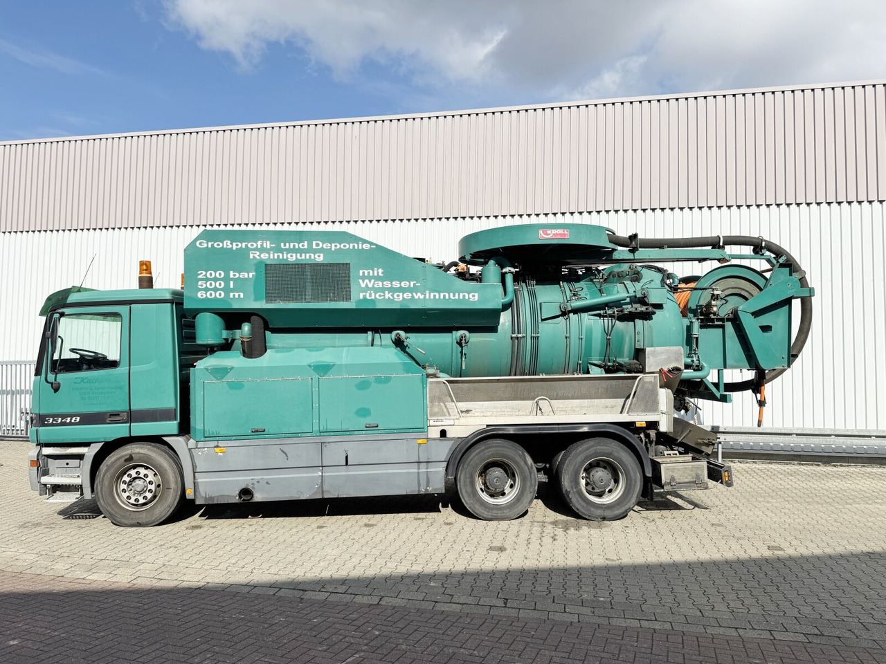 Mercedes-Benz Actros 3348 6x4 Actros 3348 6x4, V8, Kroll Saug-/Spülwagen ca. 14m³, Wasserrückgewinnung, Funk - Veoauto: pilt 5 Mercedes-Benz Actros 3348 6x4 Actros 3348 6x4, V8, Kroll Saug-/Spülwagen ca. 14m³, Wasserrückgewinnung, Funk - Veoauto: pilt 5
