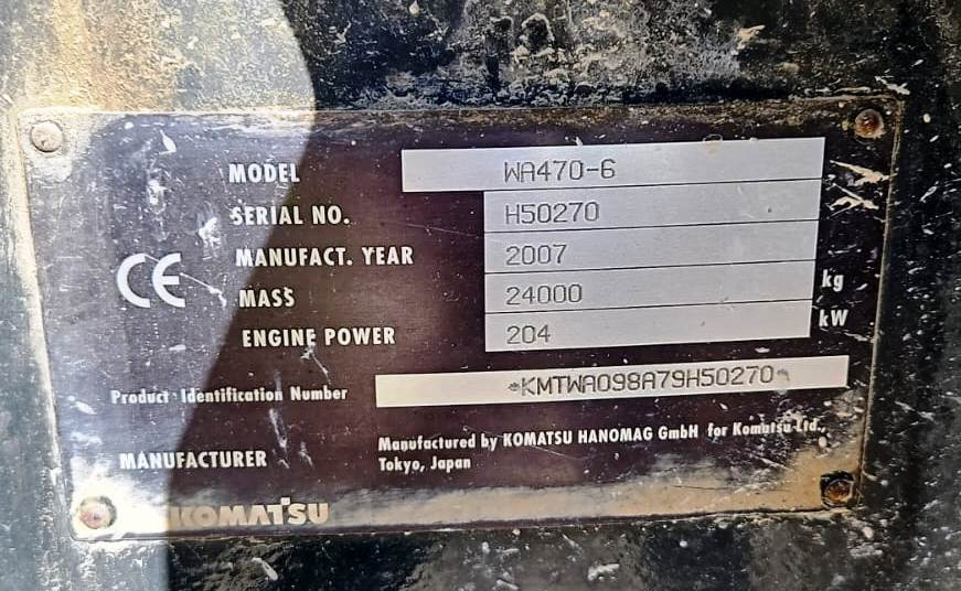 Rataslaadur KOMATSU WA470-6: pilt 9