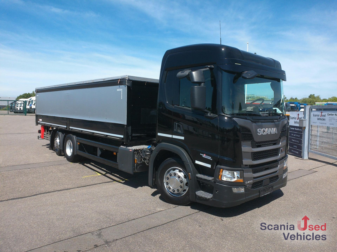 SCANIA G 410 B6x2*4NA Lenk- Liftachse, Boardwand - Tent veoauto: pilt 1 SCANIA G 410 B6x2*4NA Lenk- Liftachse, Boardwand - Tent veoauto: pilt 1