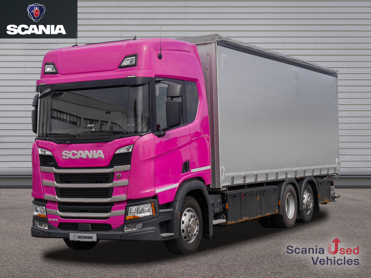 SCANIA R 410 B6x2*4NB - Pritsche / Plane / Hecktüren - - Tent veoauto: pilt 1 SCANIA R 410 B6x2*4NB - Pritsche / Plane / Hecktüren - - Tent veoauto: pilt 1