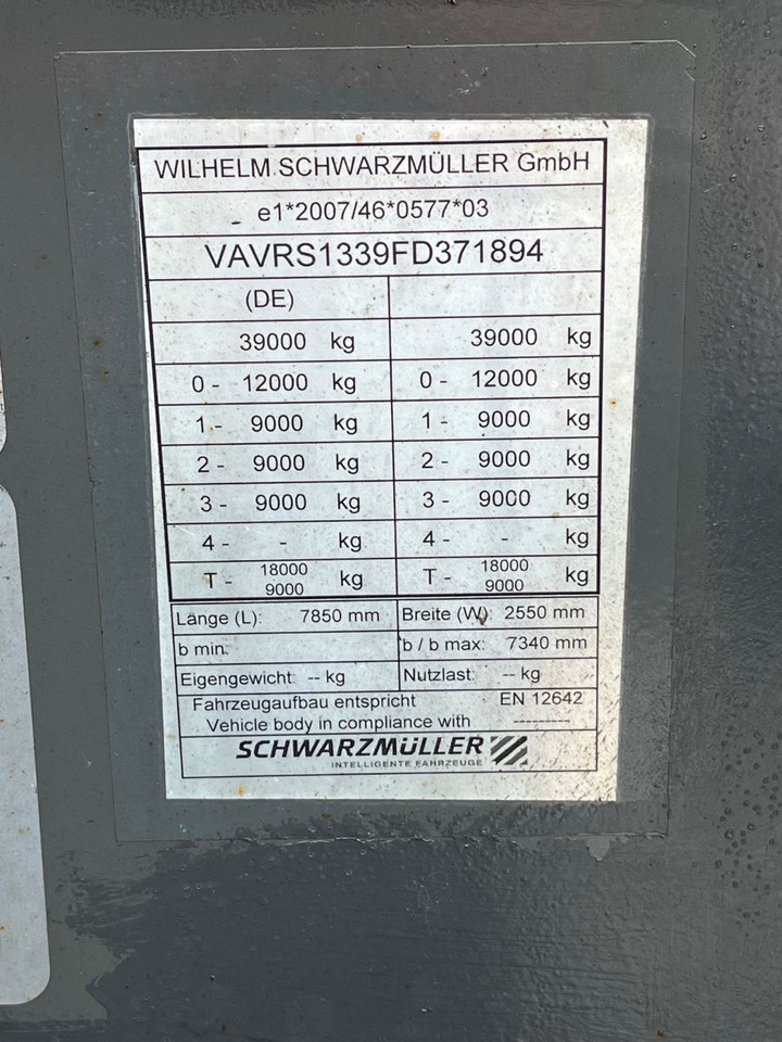Konteinerveduk/ Tõstukiga poolhaagis Schwarzmüller S1 R-Serie Tank Chassis ADR SAF Alufelgen: pilt 11
