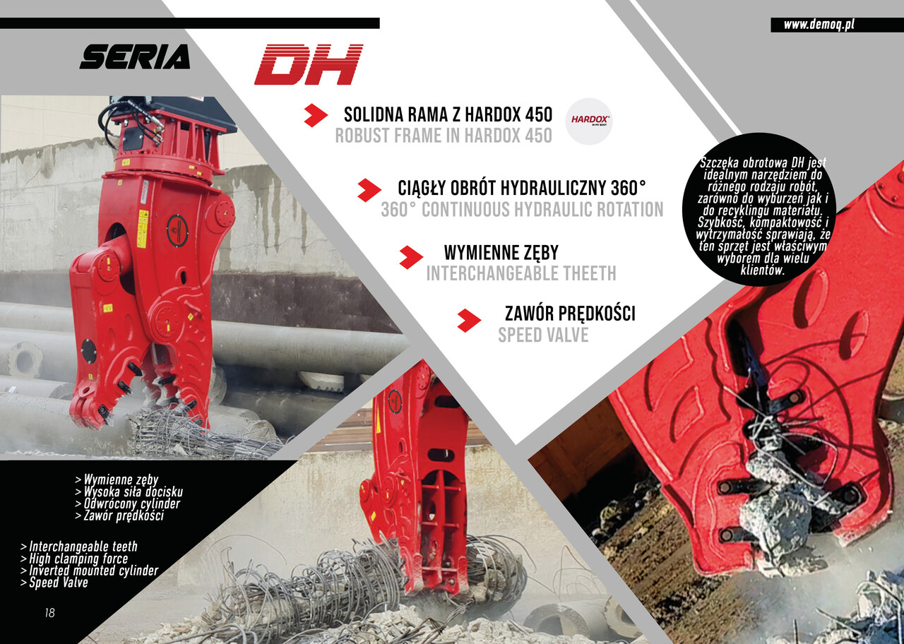 DEMOQ DH08 Hydraulic Rotating Pulveriser Crusher 650 KG - Lammutuskäärid - Ekskavaator: pilt 4 DEMOQ DH08 Hydraulic Rotating Pulveriser Crusher 650 KG - Lammutuskäärid - Ekskavaator: pilt 4