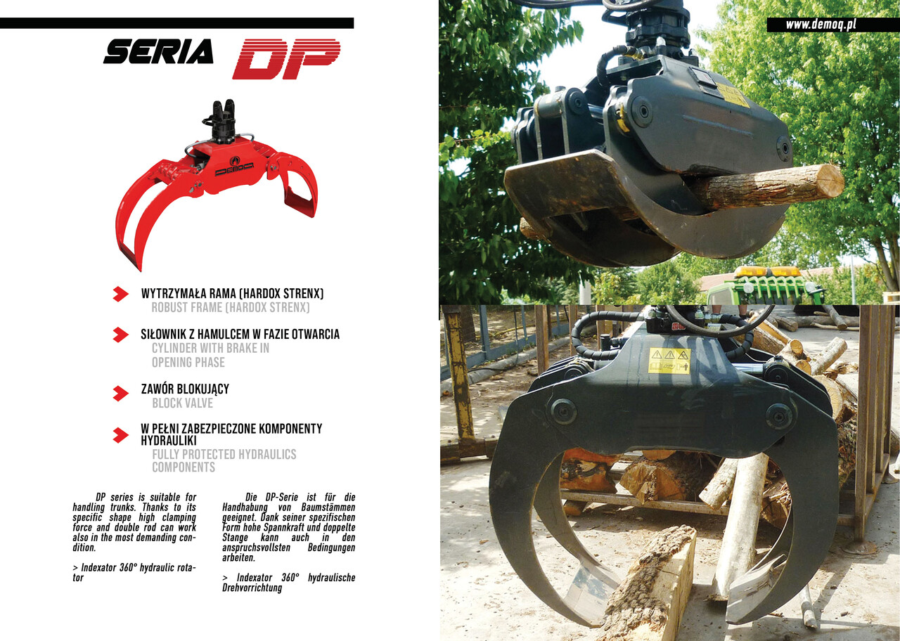DEMOQ DP130 Log Grab 2000 kg - Haarats - Ehitusmasinad: pilt 2 DEMOQ DP130 Log Grab 2000 kg - Haarats - Ehitusmasinad: pilt 2