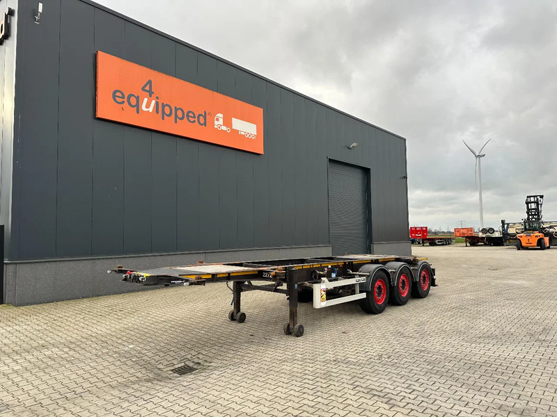 Burg 20FT ADR (EX/II, EX/III, FL, AT) Chassis, Empty weight : 3.690kg, SAF INTRADISC, 2x Liftaxle, NL-chassis - Konteinerveduk/ Tõstukiga poolhaagis: pilt 1 Burg 20FT ADR (EX/II, EX/III, FL, AT) Chassis, Empty weight : 3.690kg, SAF INTRADISC, 2x Liftaxle, NL-chassis - Konteinerveduk/ Tõstukiga poolhaagis: pilt 1