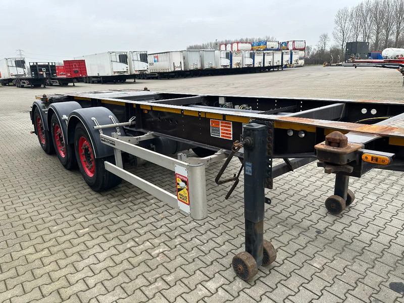 Konteinerveduk/ Tõstukiga poolhaagis Burg 20FT ADR (EX/II, EX/III, FL, AT) Chassis, Empty weight : 3.690kg, SAF INTRADISC, 2x Liftaxle, NL-chassis: pilt 8