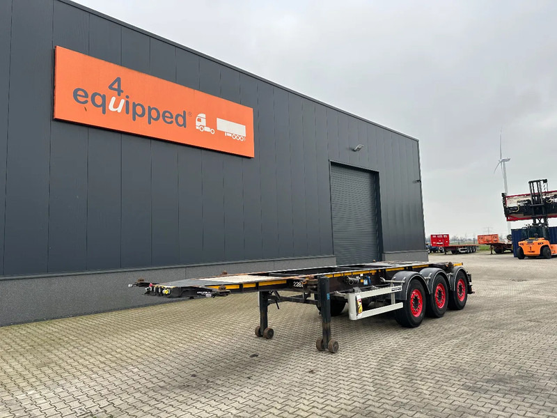 Burg 20FT ADR (EX/II, EX/III, FL, AT) Chassis, Empty weight : 3.690kg, SAF INTRADISC, 2x Liftaxle, NL-chassis - Konteinerveduk/ Tõstukiga poolhaagis: pilt 1 Burg 20FT ADR (EX/II, EX/III, FL, AT) Chassis, Empty weight : 3.690kg, SAF INTRADISC, 2x Liftaxle, NL-chassis - Konteinerveduk/ Tõstukiga poolhaagis: pilt 1