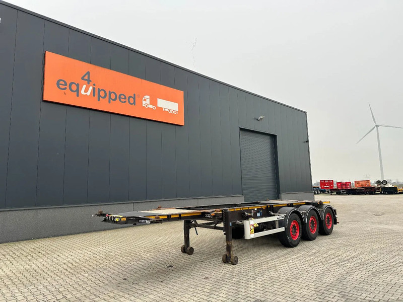 Burg 20FT ADR (EX/II, EX/III, FL, AT) Chassis, Leergewicht : 3.690kg, SAF INTRADISC, 2x Liftachse, NL-Chassis, APK/ADR: 04-2025 - Konteinerveduk/ Tõstukiga poolhaagis: pilt 1 Burg 20FT ADR (EX/II, EX/III, FL, AT) Chassis, Leergewicht : 3.690kg, SAF INTRADISC, 2x Liftachse, NL-Chassis, APK/ADR: 04-2025 - Konteinerveduk/ Tõstukiga poolhaagis: pilt 1