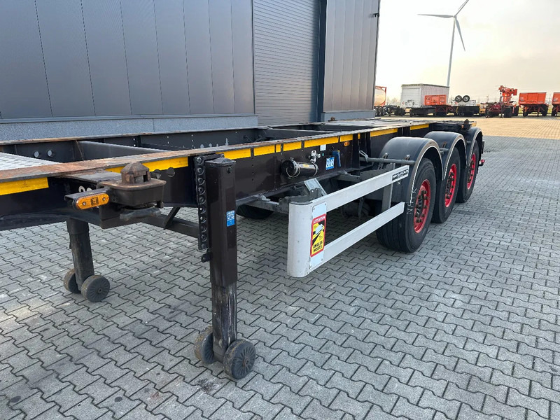 Konteinerveduk/ Tõstukiga poolhaagis Burg 20FT ADR (EX/II, EX/III, FL, AT), Leeggewicht: 3.690kg, SAF INTRADISC, 2x liftaxle, ALCOA, NL-Chassis: pilt 9