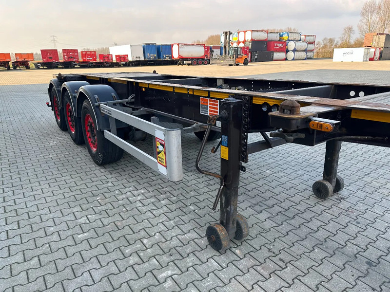 Konteinerveduk/ Tõstukiga poolhaagis Burg 20FT ADR (EX/II, EX/III, FL, AT), Leeggewicht: 3.690kg, SAF INTRADISC, 2x liftaxle, ALCOA, NL-Chassis: pilt 12