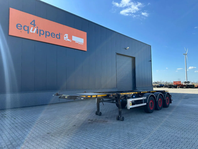 Burg 20FT ADR (EX/II, EX/III, FL, AT), Leergewicht: 3.690kg, SAF INTRADISC, 2x liftaxle, ALCOA, NL-Chassis, APK/ADR: 08-2025 - Konteinerveduk/ Tõstukiga poolhaagis: pilt 1 Burg 20FT ADR (EX/II, EX/III, FL, AT), Leergewicht: 3.690kg, SAF INTRADISC, 2x liftaxle, ALCOA, NL-Chassis, APK/ADR: 08-2025 - Konteinerveduk/ Tõstukiga poolhaagis: pilt 1