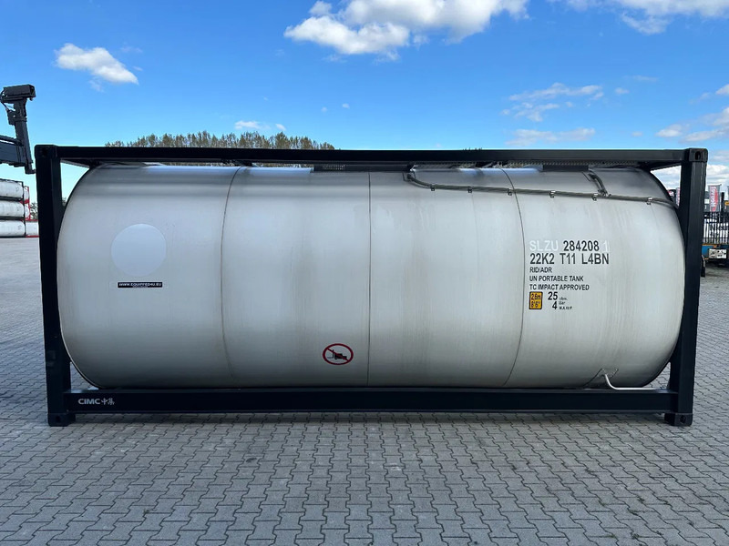 CIMC NEW / UNUSED, for FOOD STUFF or CHEMICAL, 20FT ISO, 25.030L, L4BN, UN Portable, T11, test: 1-2027 - Säilitusmahuti: pilt 3 CIMC NEW / UNUSED, for FOOD STUFF or CHEMICAL, 20FT ISO, 25.030L, L4BN, UN Portable, T11, test: 1-2027 - Säilitusmahuti: pilt 3