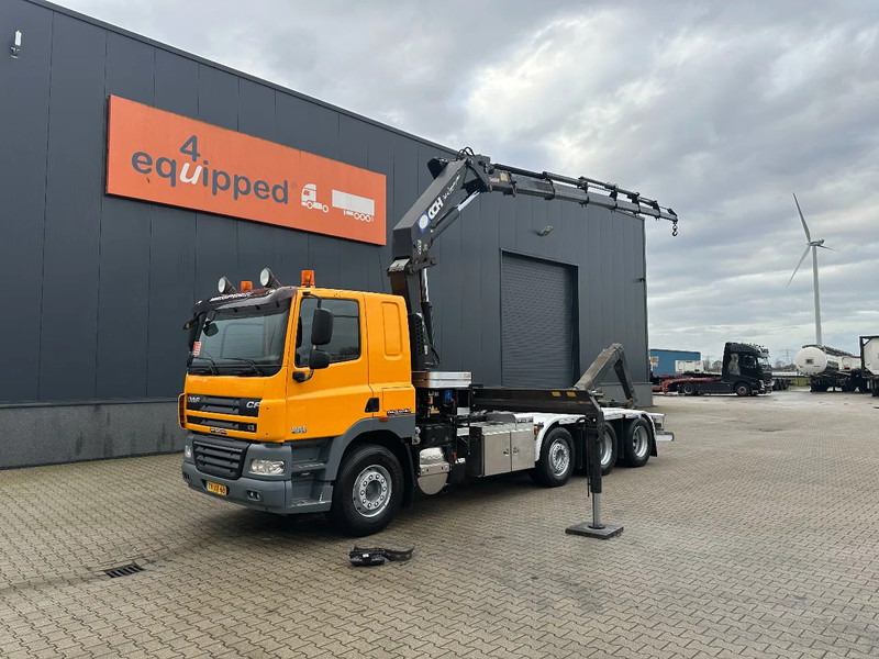 DAF CF 85.410 8x2 / HMF 3000 K6 crane (30T/m 6x extendable) + remote / HYVALIFT 26Tkg HOOK, / EURO-5 / NL-TRUCK - Konkstõstukiga veoauto, Kraanaga veoauto: pilt 1 DAF CF 85.410 8x2 / HMF 3000 K6 crane (30T/m 6x extendable) + remote / HYVALIFT 26Tkg HOOK, / EURO-5 / NL-TRUCK - Konkstõstukiga veoauto, Kraanaga veoauto: pilt 1